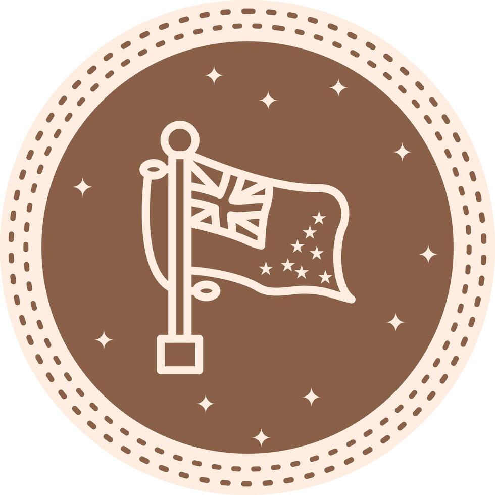 Flag Tuvalu Structured Web Design Element vector