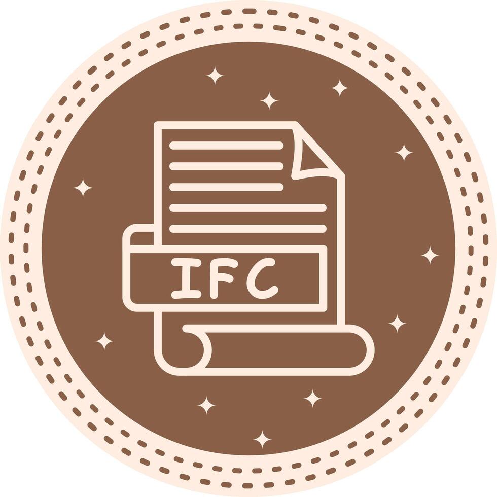 IFC Minimal Digital Graphic Element vector