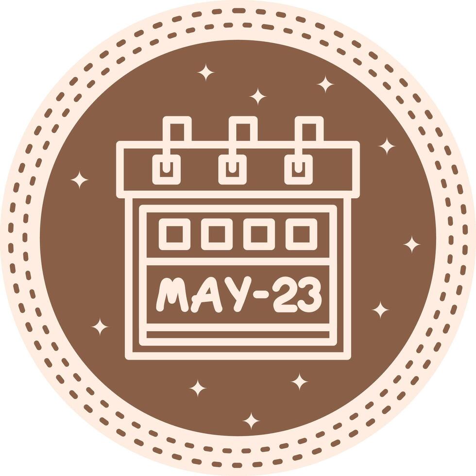 Twenty Third May Scalable Visual Design Element vector