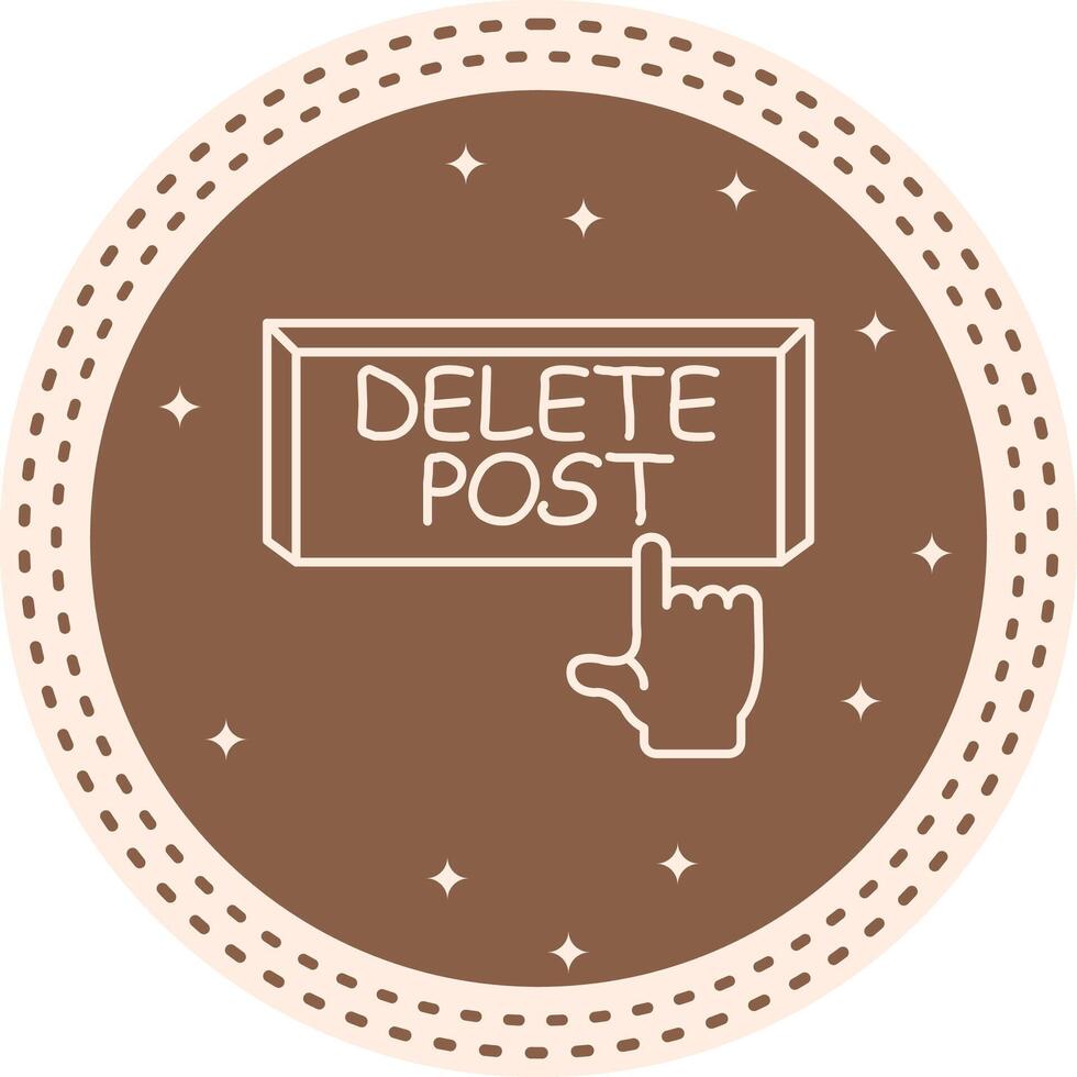 Eliminar enviar dedo grifo botón estructurado ui diseño vector