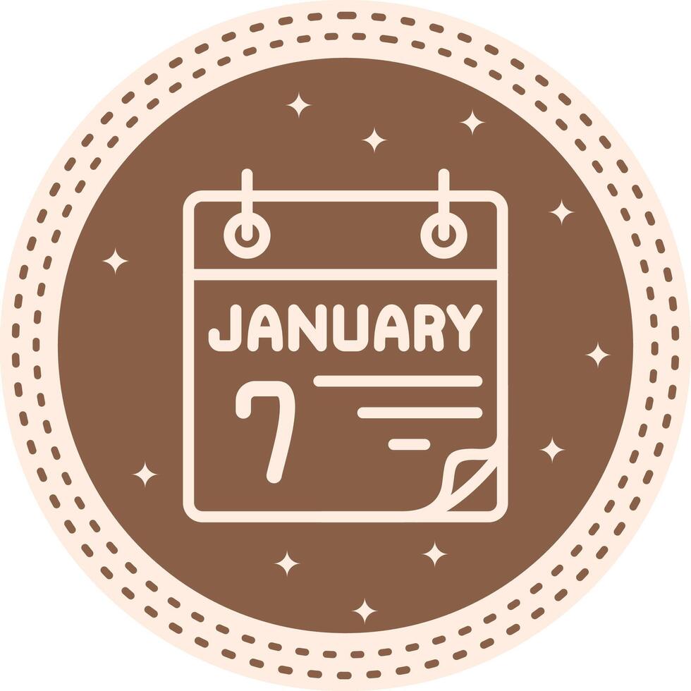 7 January Geometric UI Graphic Layout vector