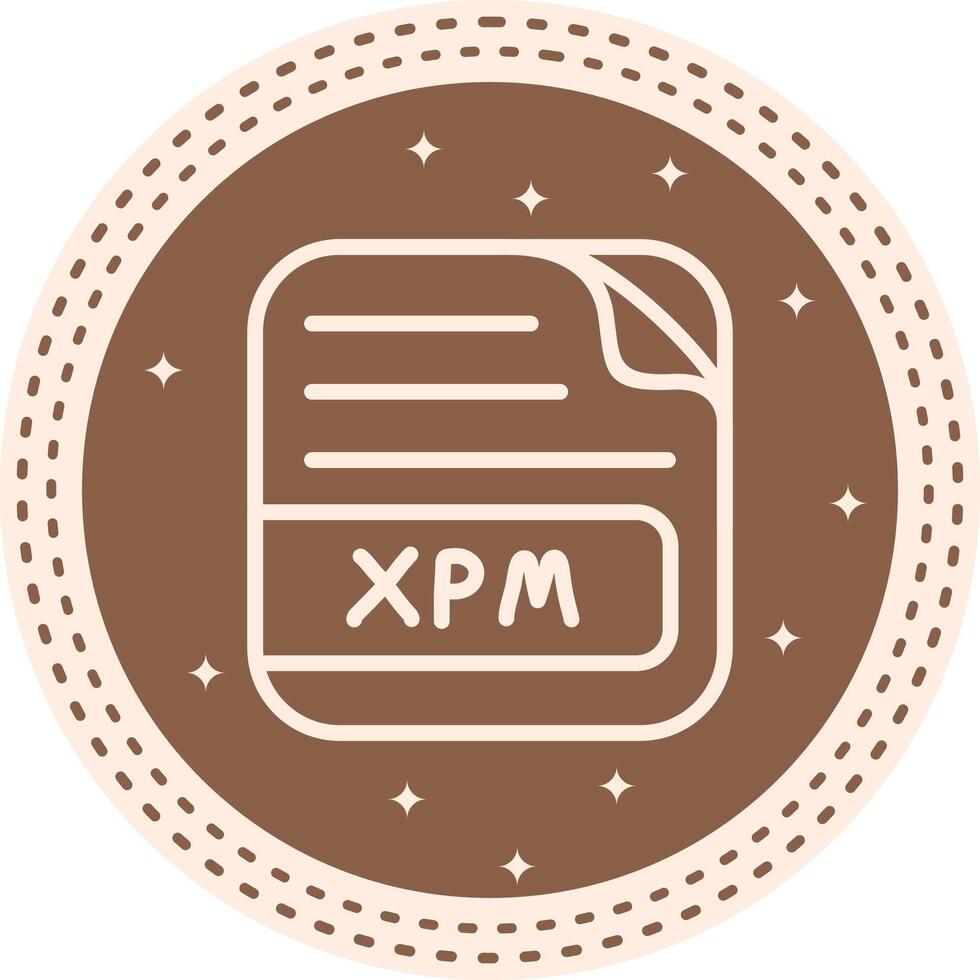 XPM File Versatile Flat Design Asset vector