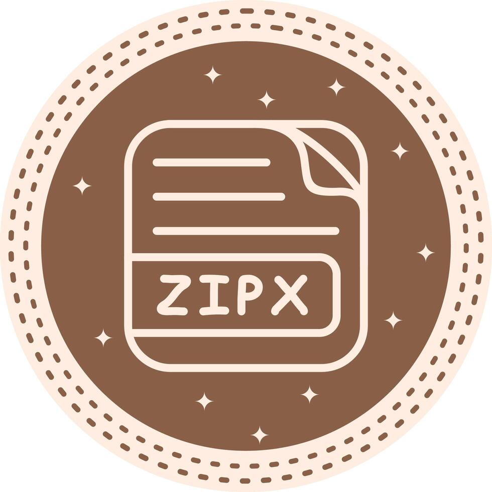 ZIPX File Unique Mobile Design Graphic vector
