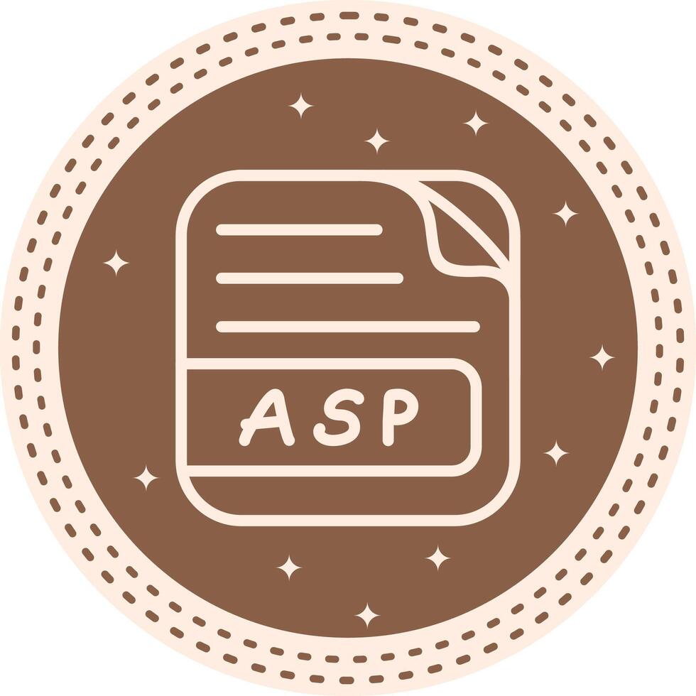 ASP File Professional Branding Design Mark vector