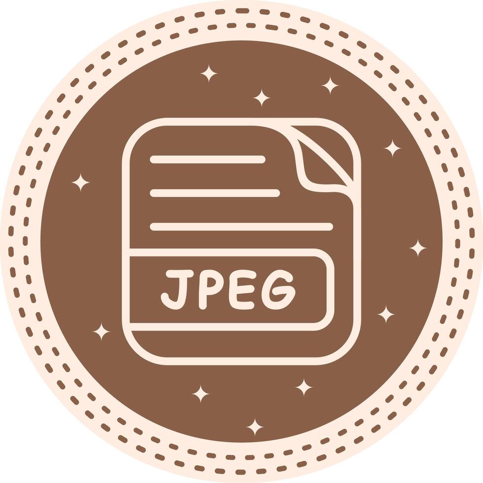 JPEG File Sharp Minimal Graphic vector