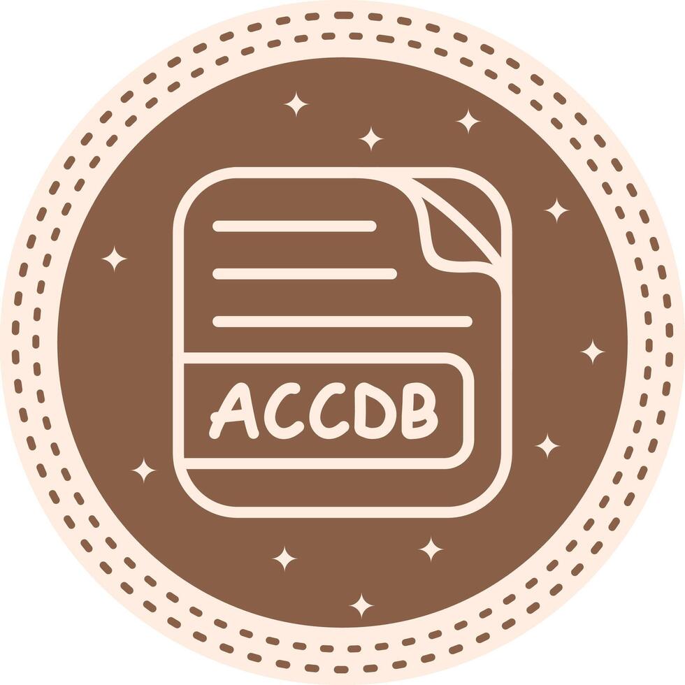 ACCDB File Unique Web Graphic Asset vector