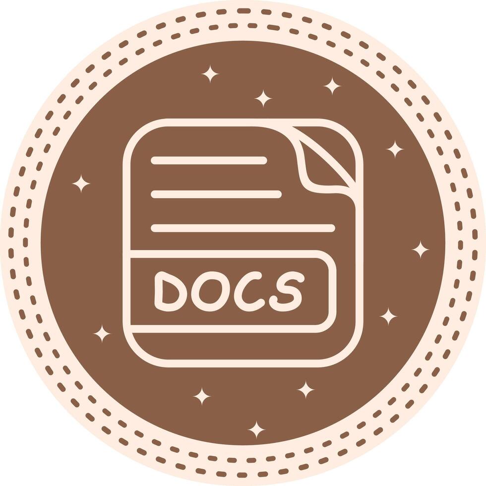 DOCS File Printable Digital Art Element vector