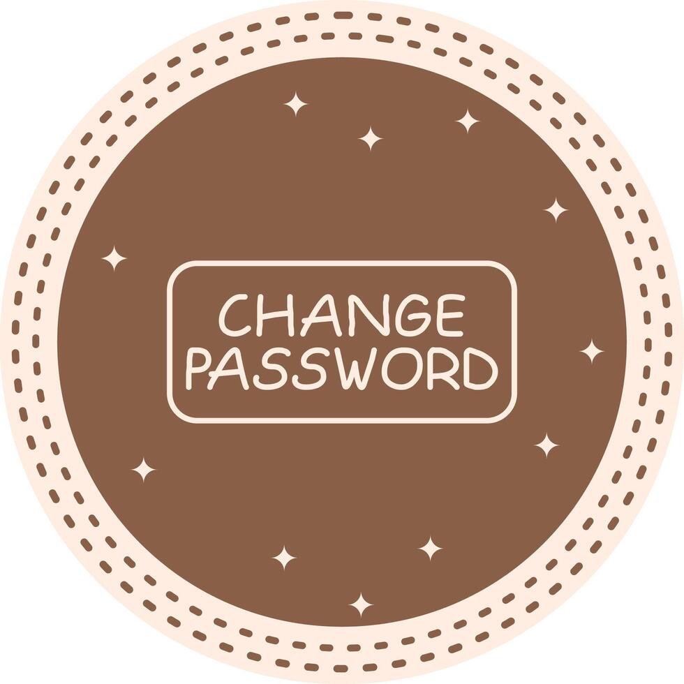 Change Password Slim Button Strong Visual Branding Symbol vector