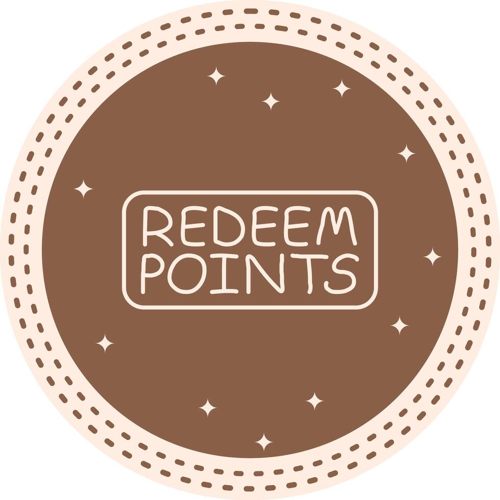 Redeem Points Slim Button Interactive UX Graphic Object vector
