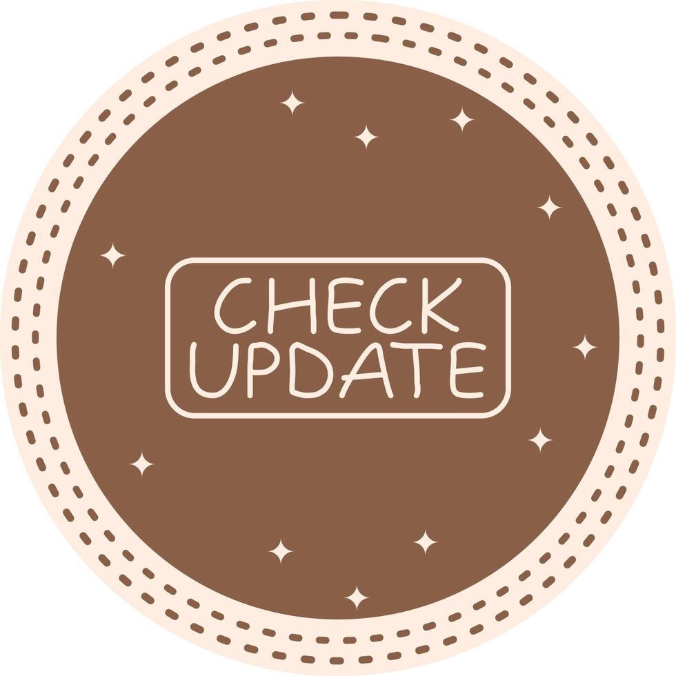 Check Update Slim Button Optimized Mobile UI Graphic vector