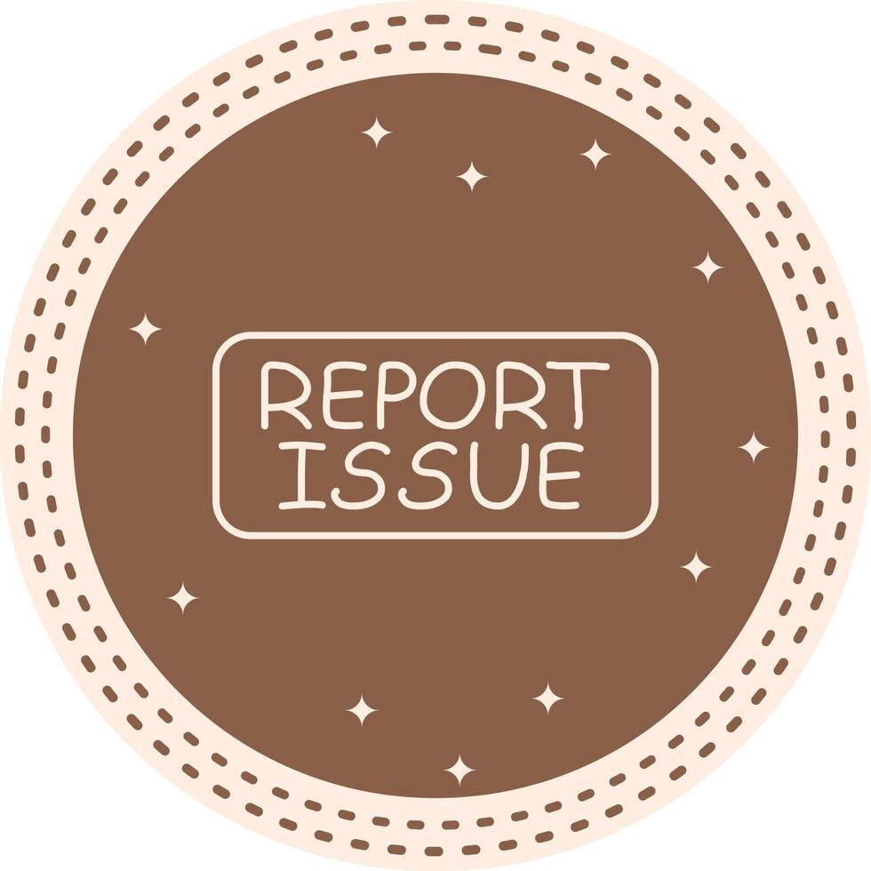Report Issue Slim Button Functional UI Graphic Element vector
