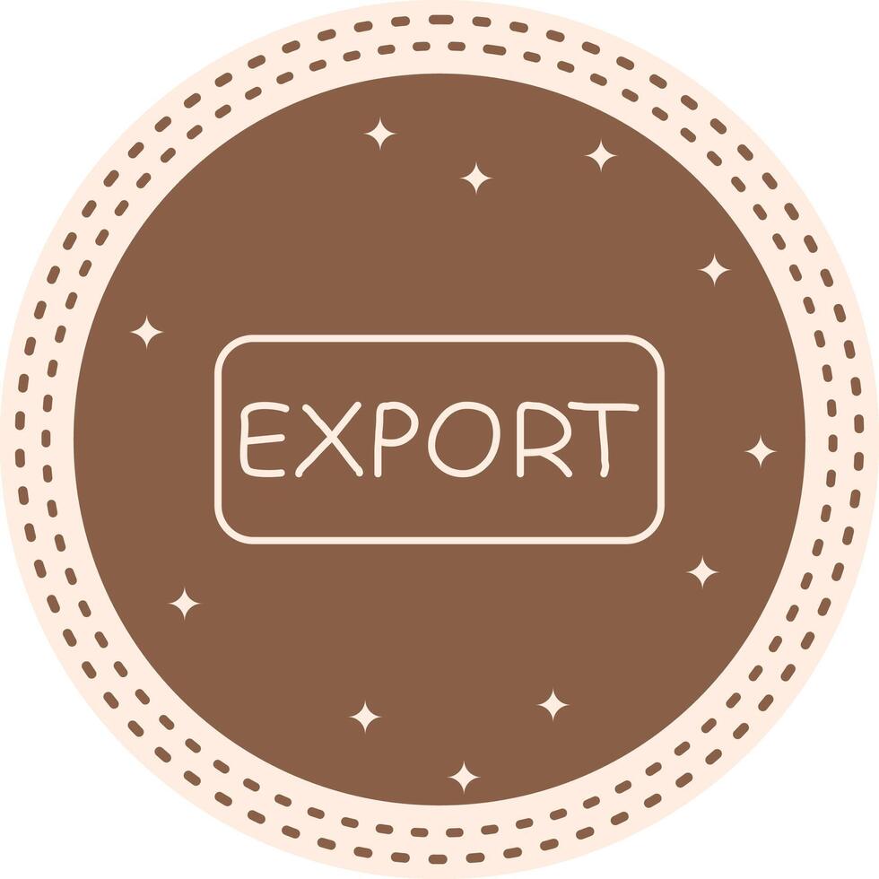 Export Slim Button Functional Mobile Design Graphic vector