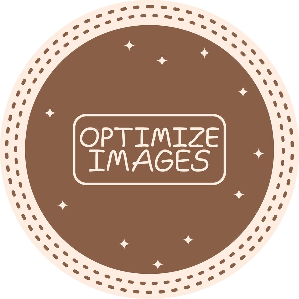 Optimize Images Slim Button Decorative Flat Sketch vector