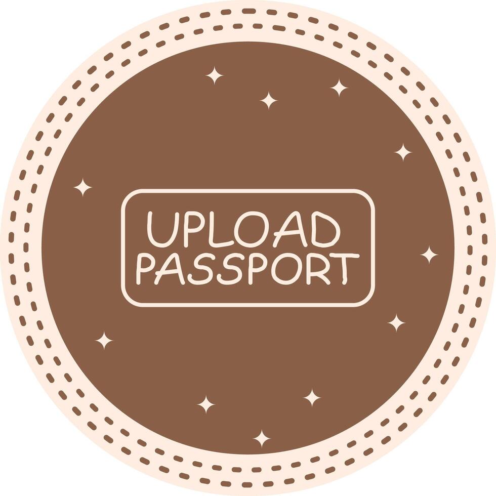 subir pasaporte Delgado botón estructurado web diseño elemento vector