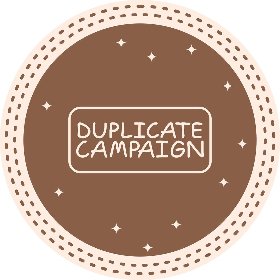 Duplicate Campaign Slim Button Distinctive Digital Graphic Form vector