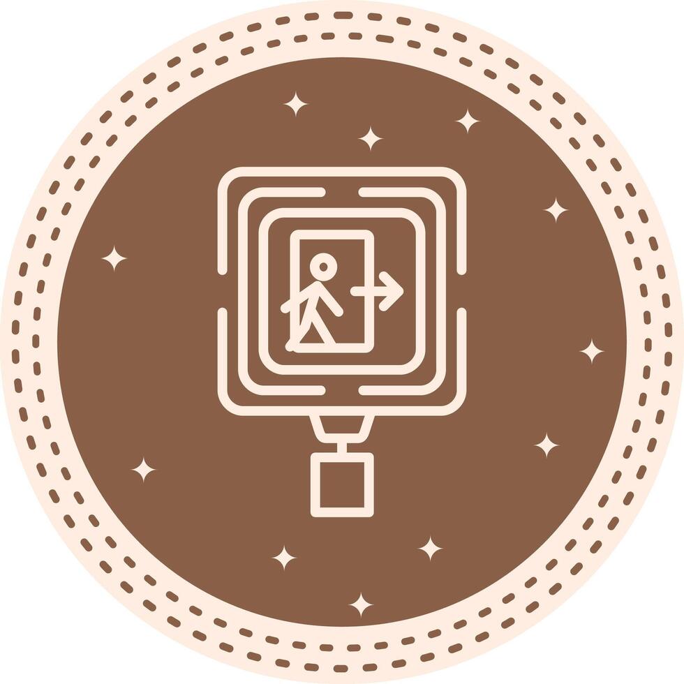 Emergency Exit Vibrant Web Design Element vector