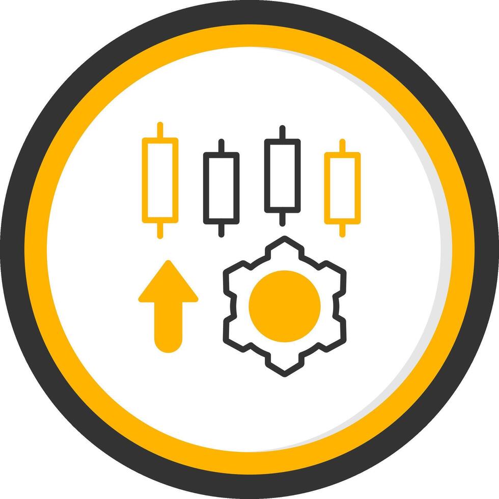 System Configuration Settings Line Two Color Circle vector
