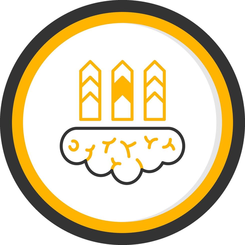 Personal Core Value Line Two Color Circle vector