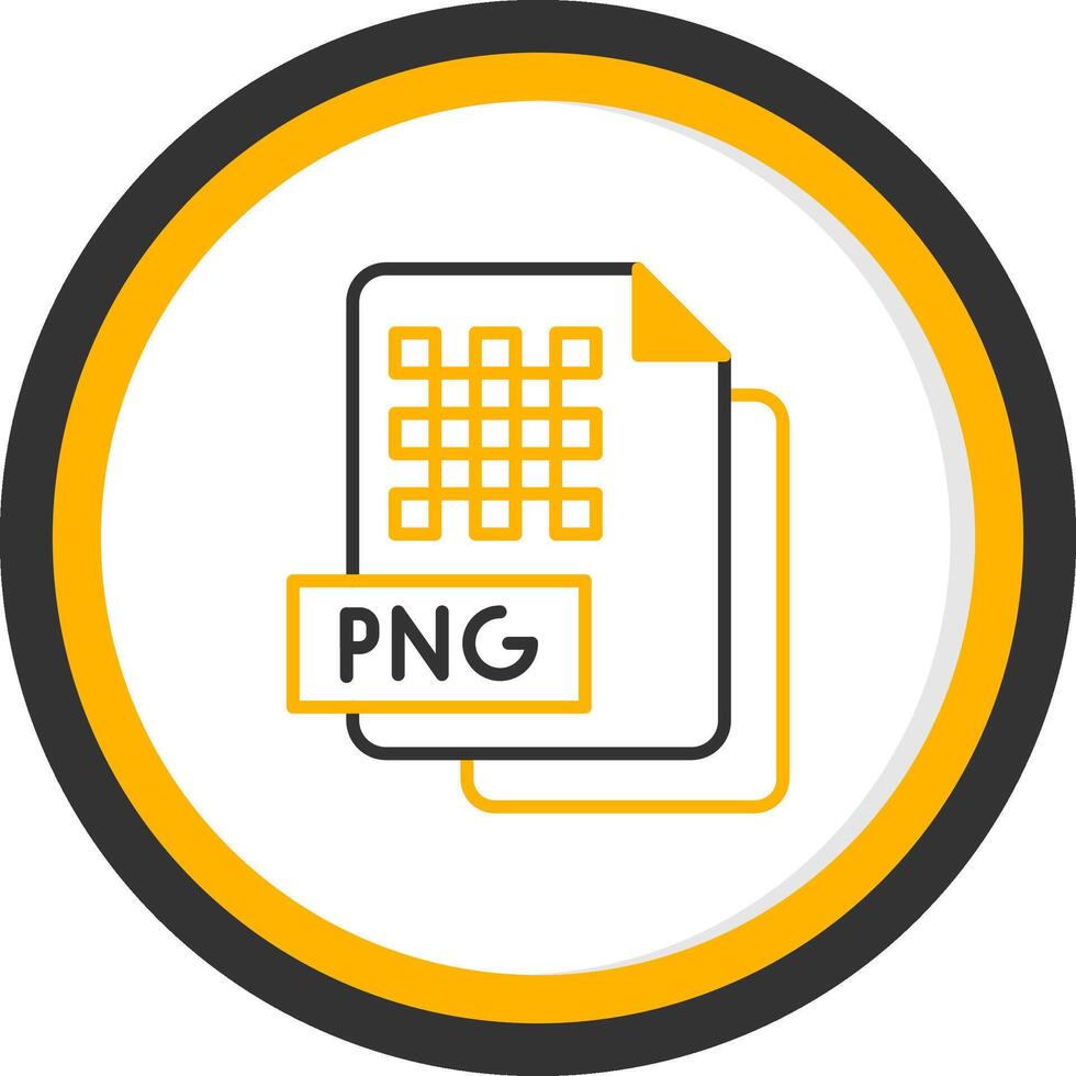 Image File Line Two Color Circle vector