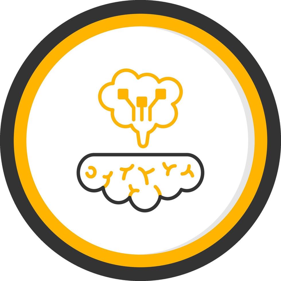 Smart Life Hack Line Two Color Circle vector