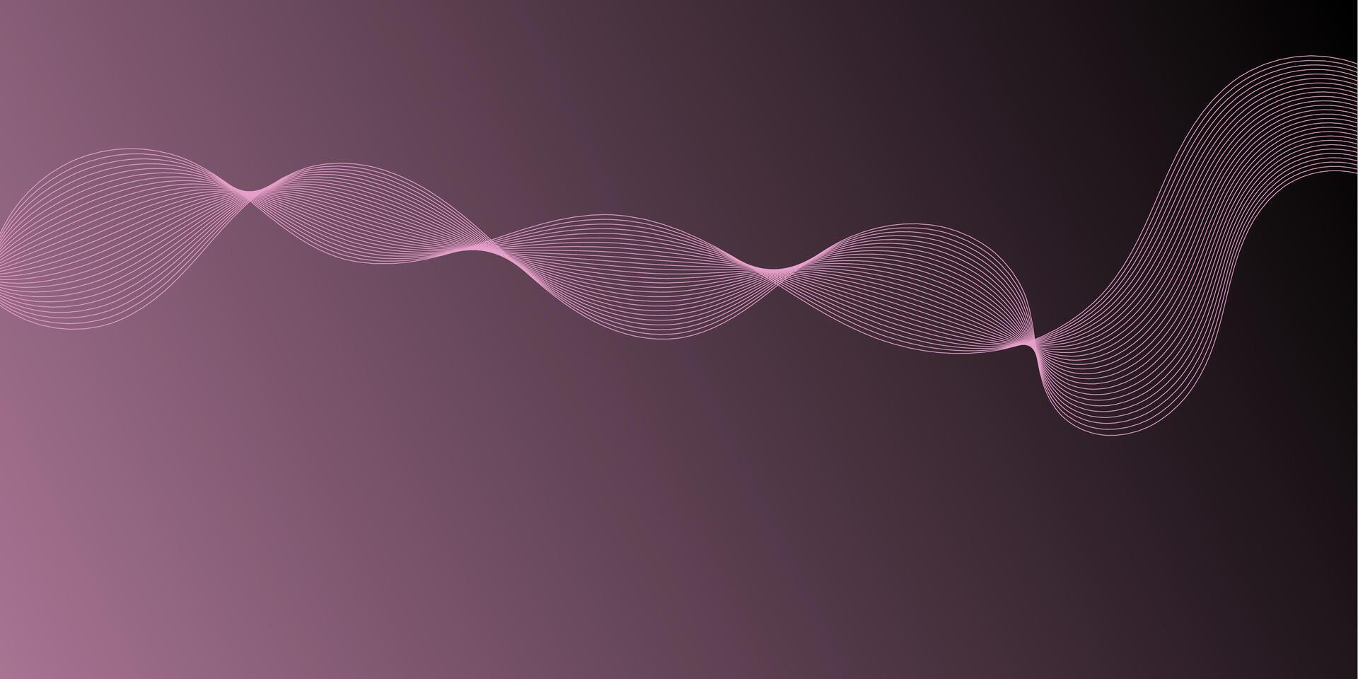 Abstract Gradient Wavy Lines Background vector