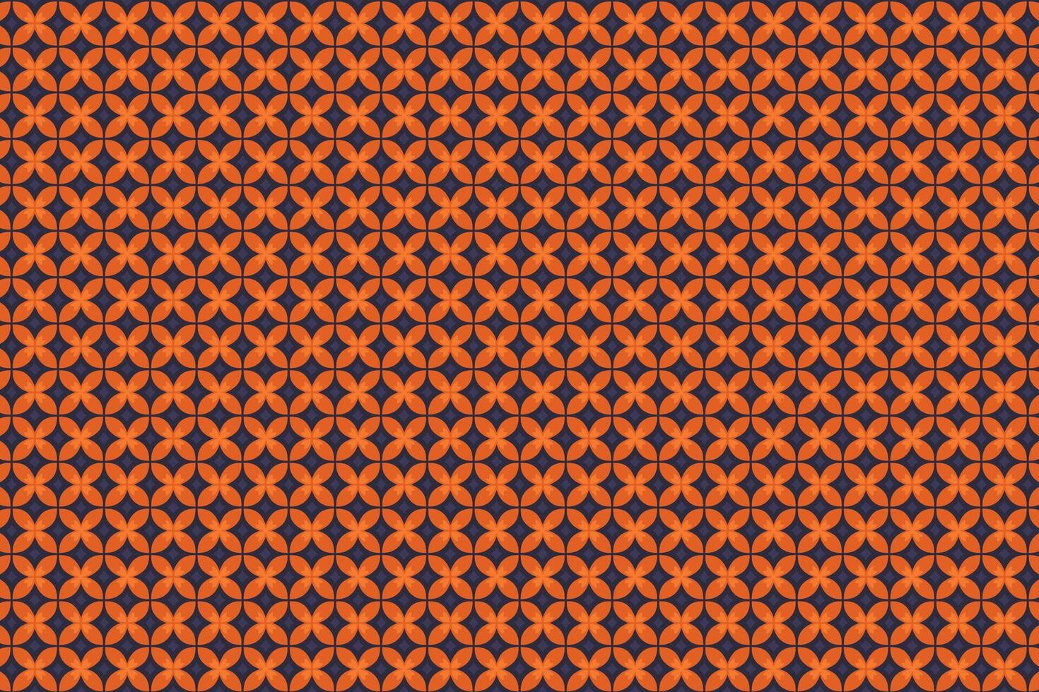 An orange and black pattern with a diamond pattern vector
