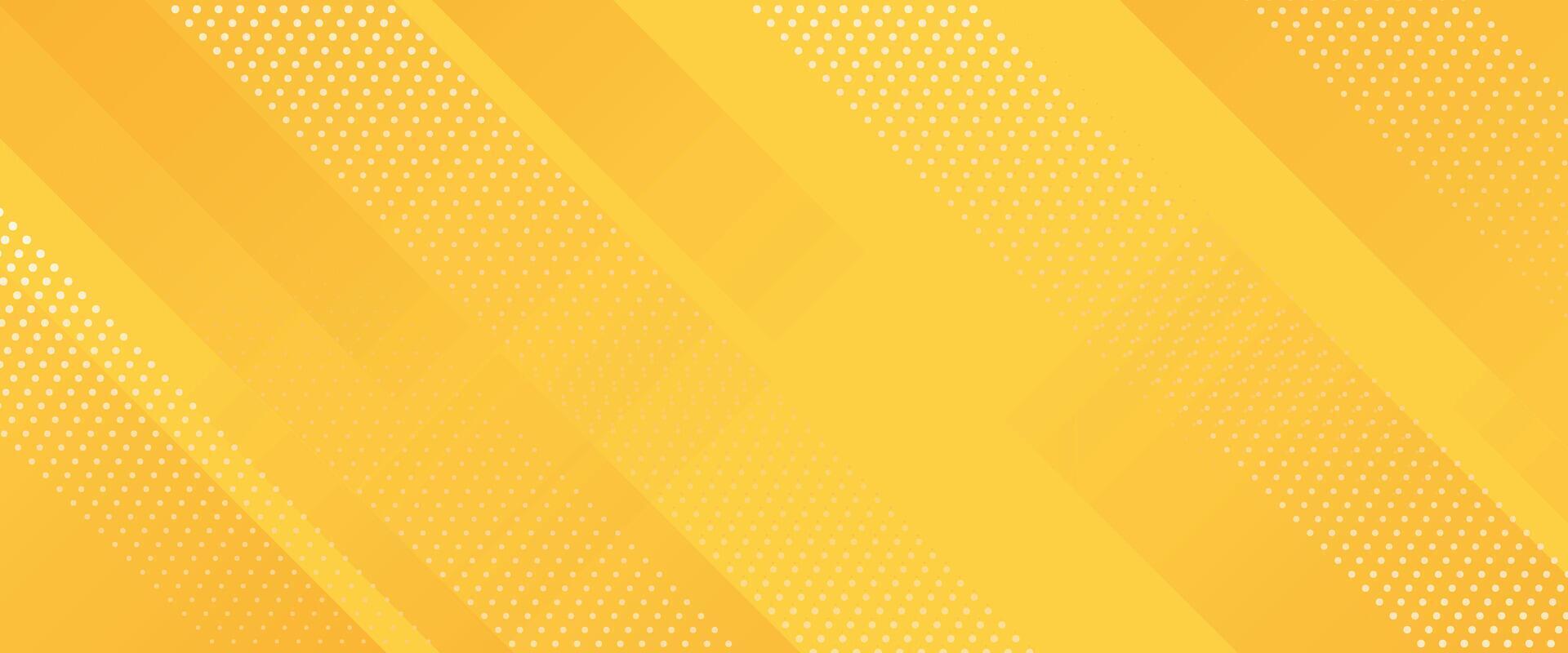 Vibrant Yellow Orange Abstract Background with Diagonal Lines and Dotted Grid Texture vector