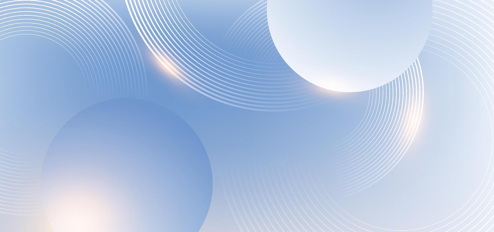 Abstract blue modern background with circle elements. Digital technology concept. vector
