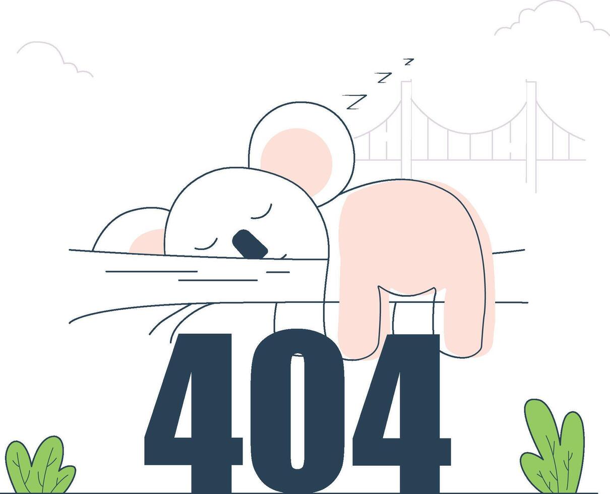 404 error ui illustration design vector