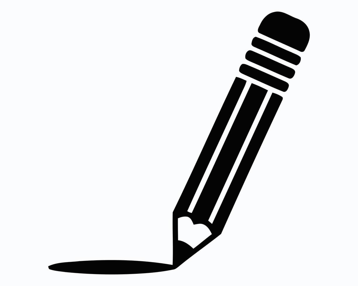 Crafting Ideas and Concepts A Pencil on Paper Representation Symbolizing Creative Writing, Sketching, and the Power of Visual Communication for Artistic Expression vector