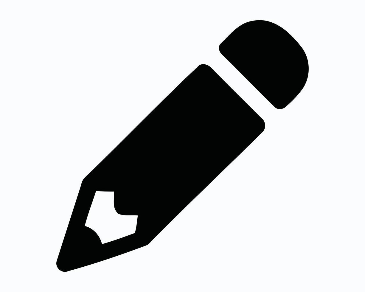 Creative Writing Tool Icon Design for Design Projects Presenting a Pencil used for Writing and Drawing for any Type of Content vector