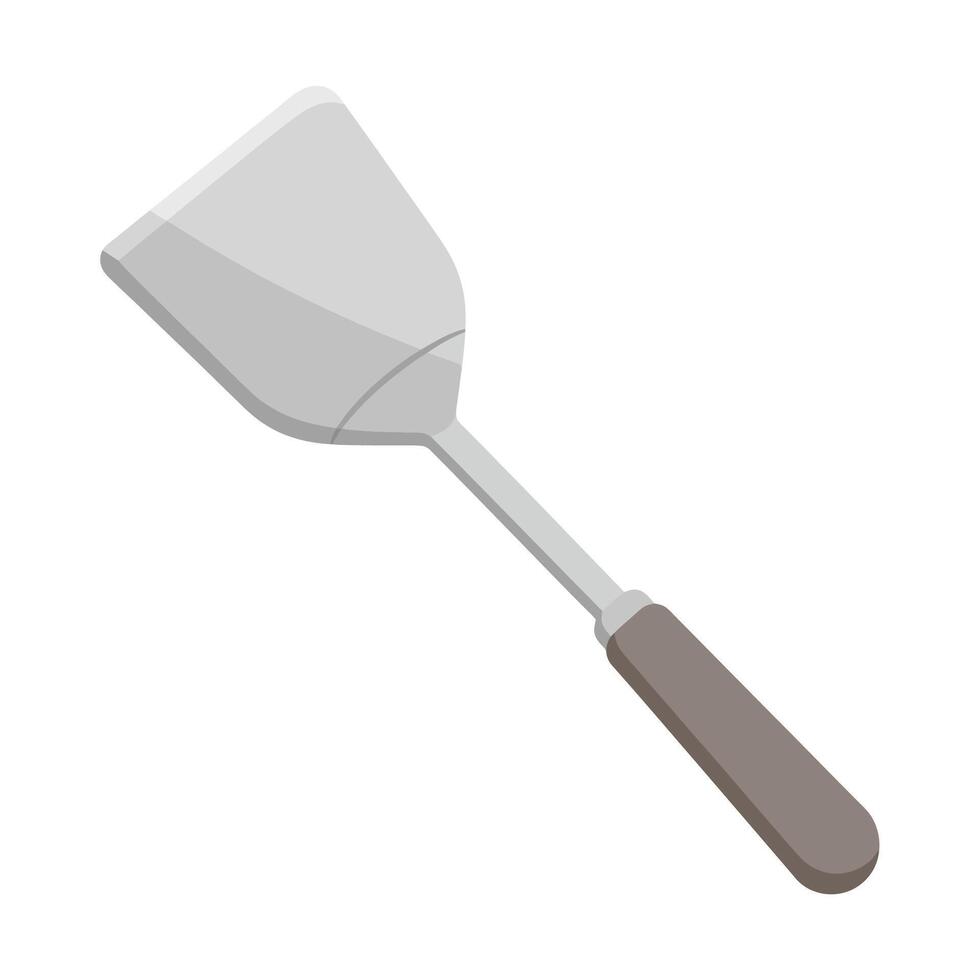 A spatula with a handle on a white background vector