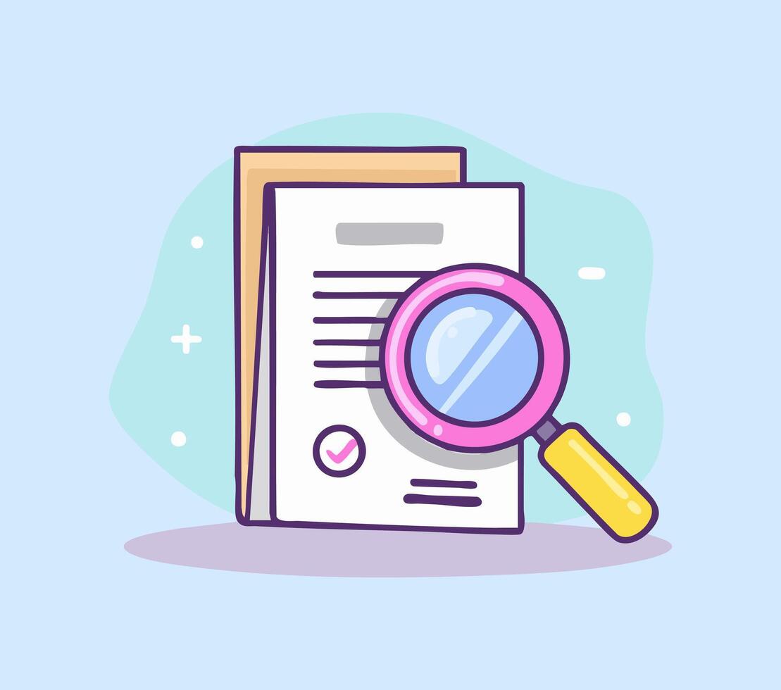 Document Icon with AI Verification Stamp vector