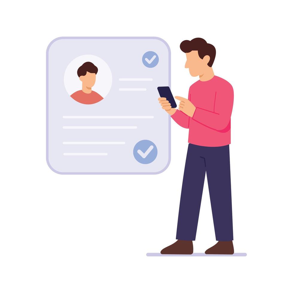 Profile Optimization, Enhancing online presence for better visibility vector