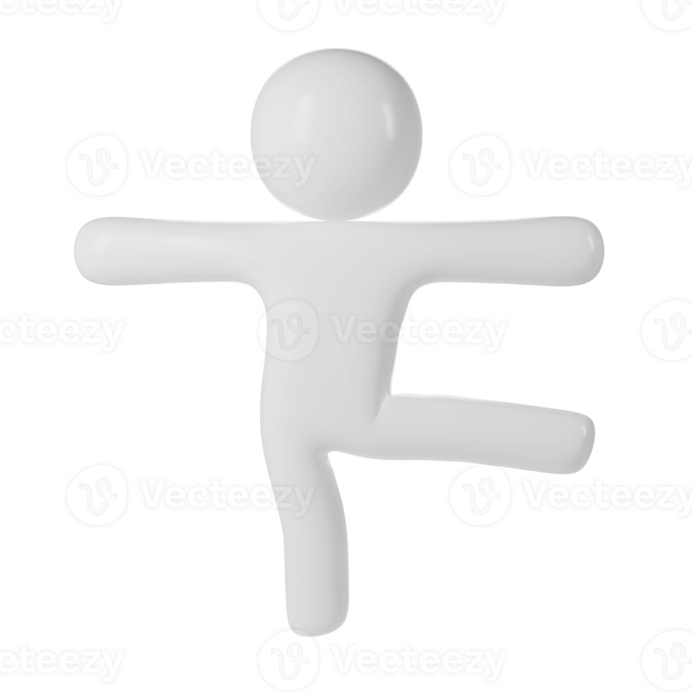 Abstract 3d icon human user form in white, set against a transparent background, portraying a simple, generic face a figure png