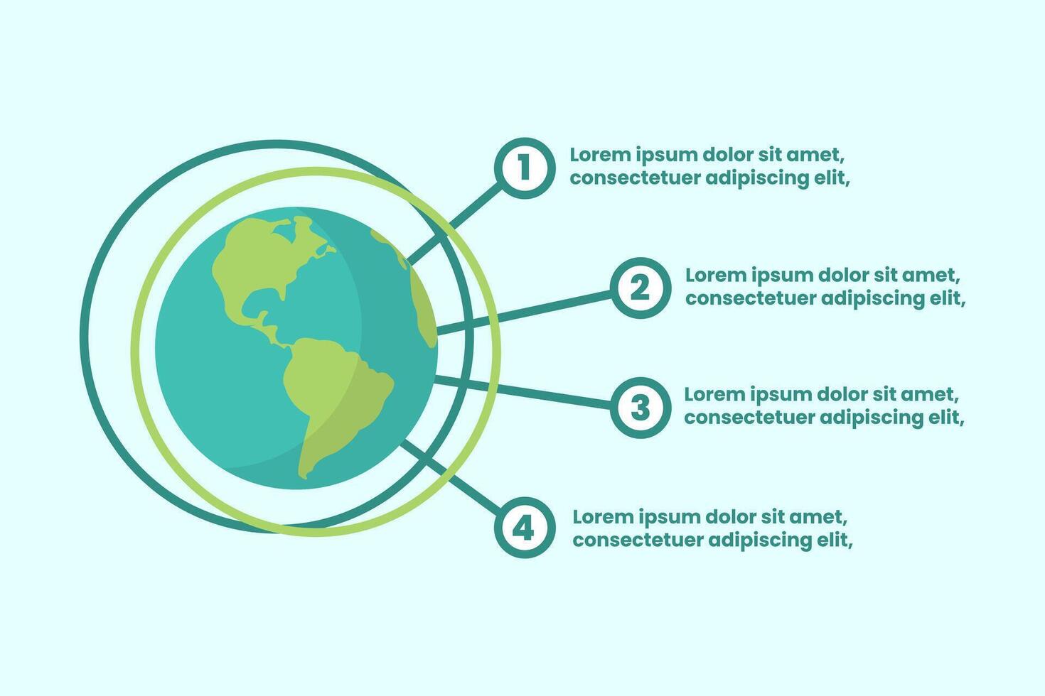 Illustration shows a globe surrounded by numbered points detailing essential strategies for ecological conservation. Focus is on protecting nature and cleaning the planet for future generations. vector