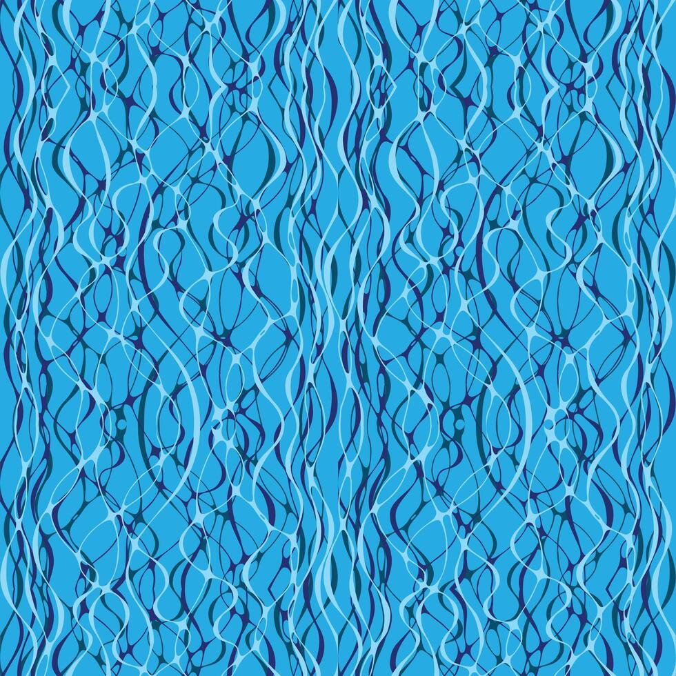 blue abstract wavy pattern vector