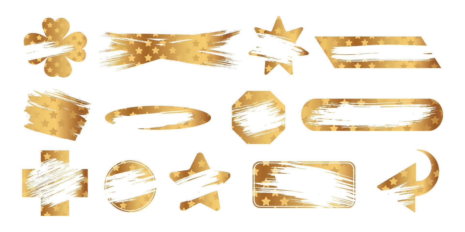 Instant scratch off lottery wins card ticket shapes set with scrape texture effect template marks illustration. vector