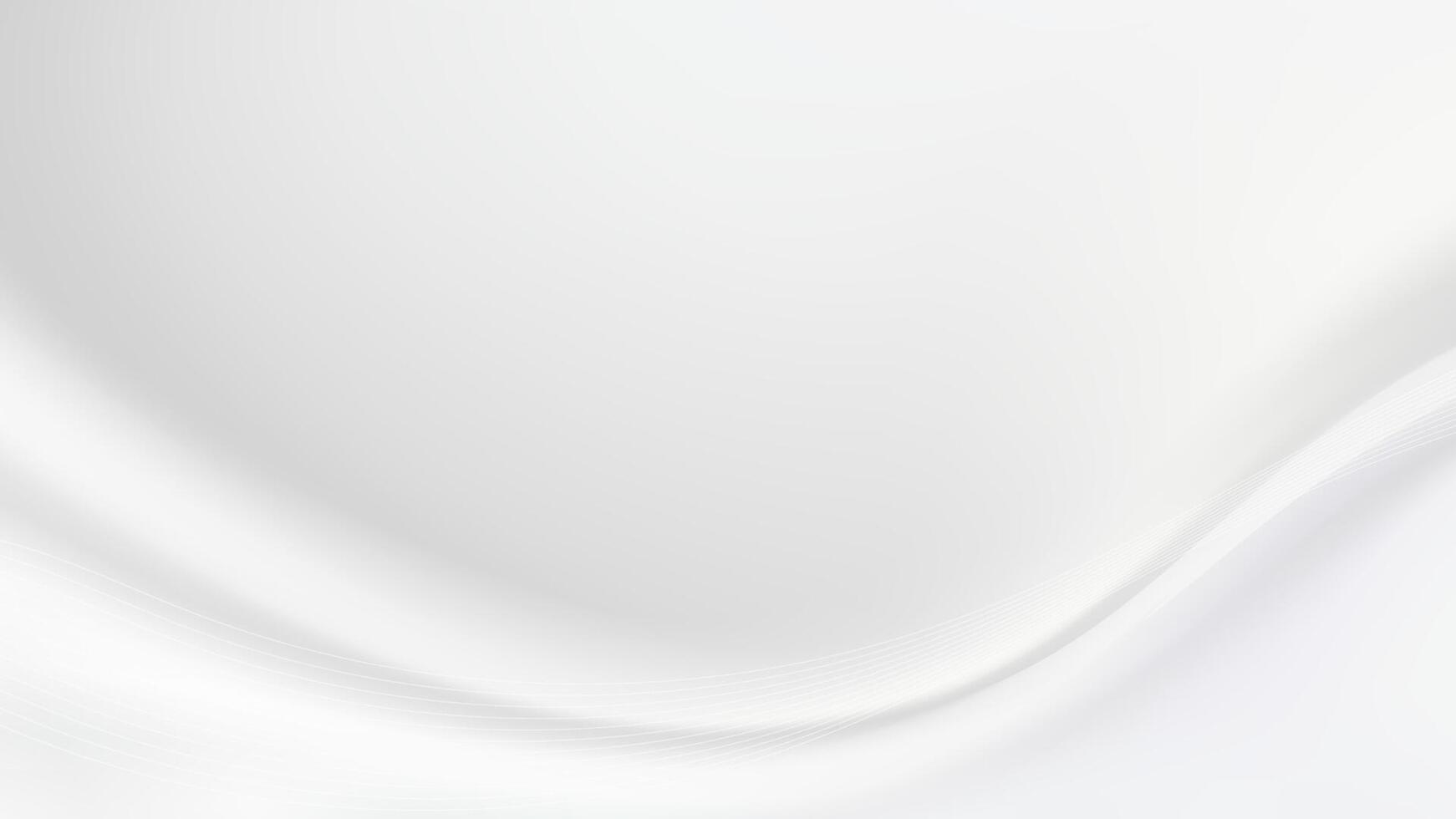 A luxurious and minimalist abstract background with a soft, white silk wave. vector