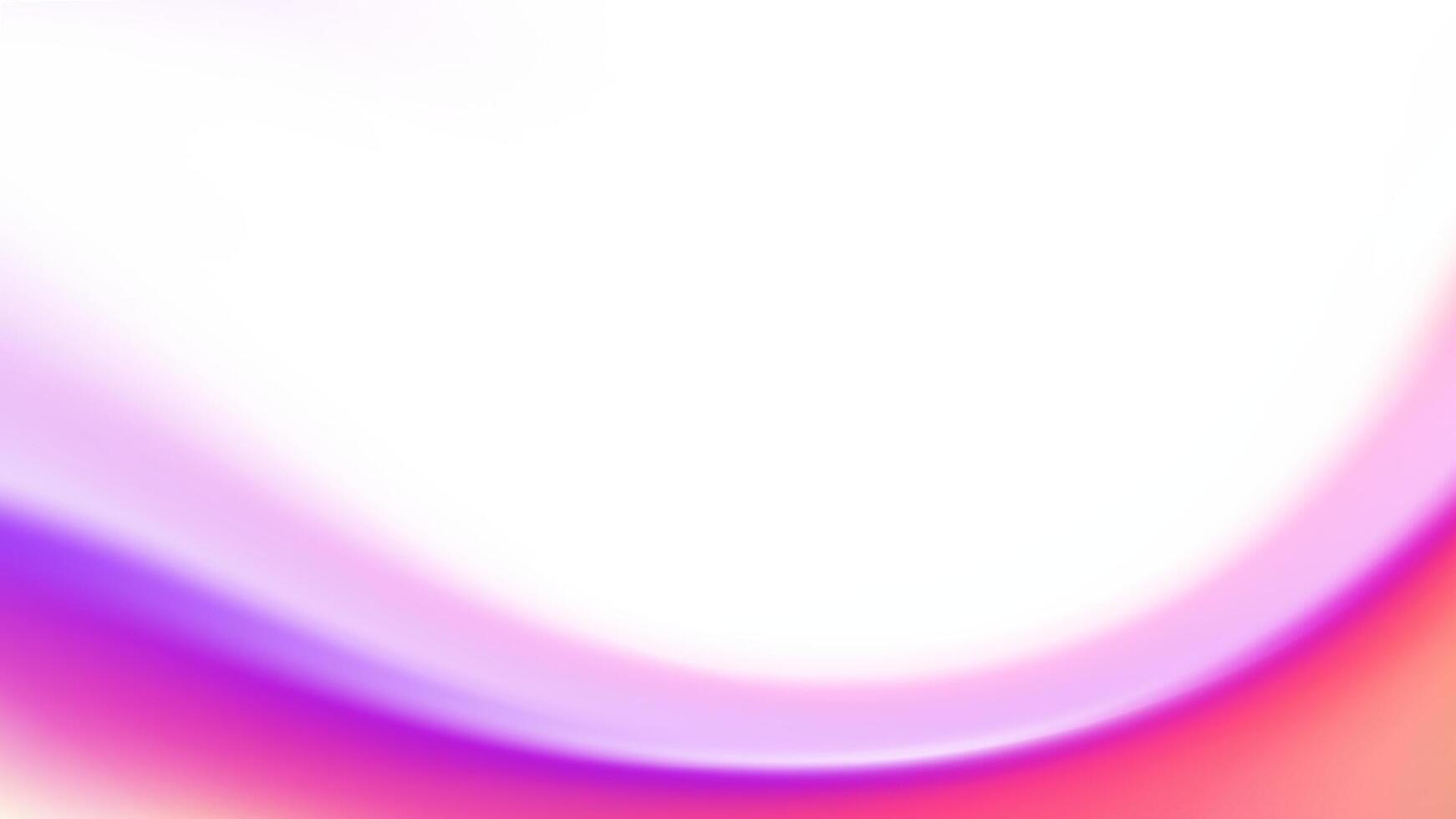 A clean and modern abstract background featuring a vibrant fuchsia and purple wave on a crisp white canvas. vector