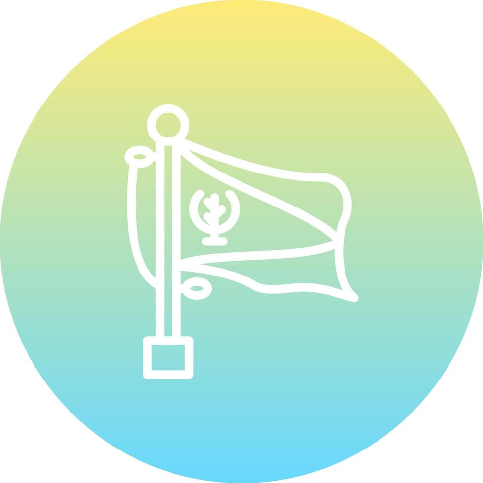 Flag Eritrea Streamlined Visual Branding Symbol vector