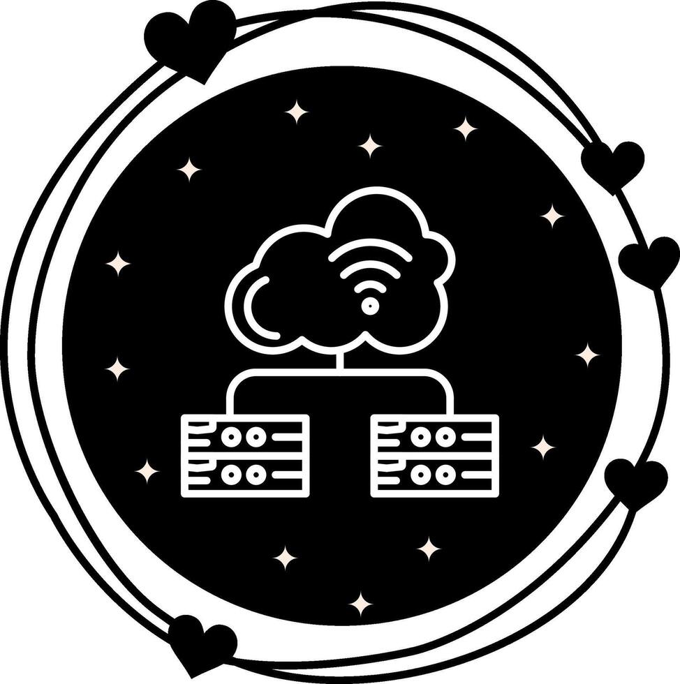 Virtualization Server Advanced Web Interface Element vector