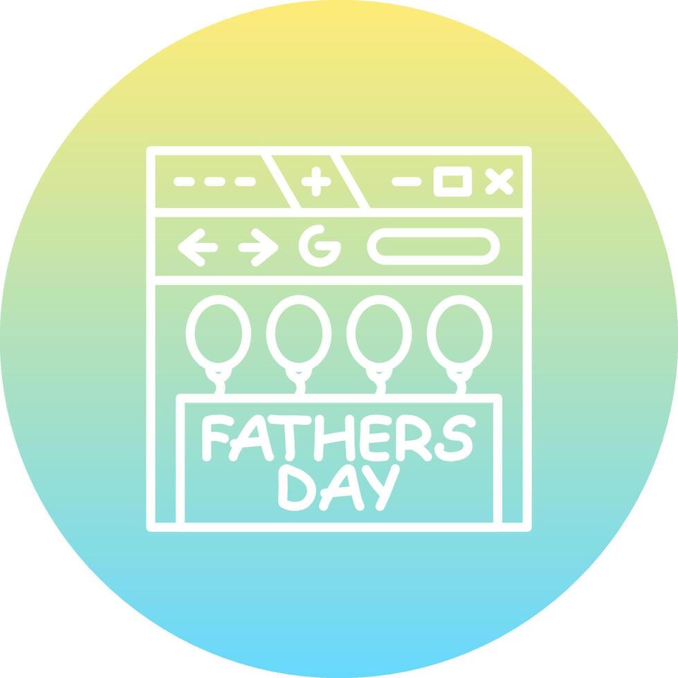 Happy Fathers Day Web Versatile UI Design Asset vector