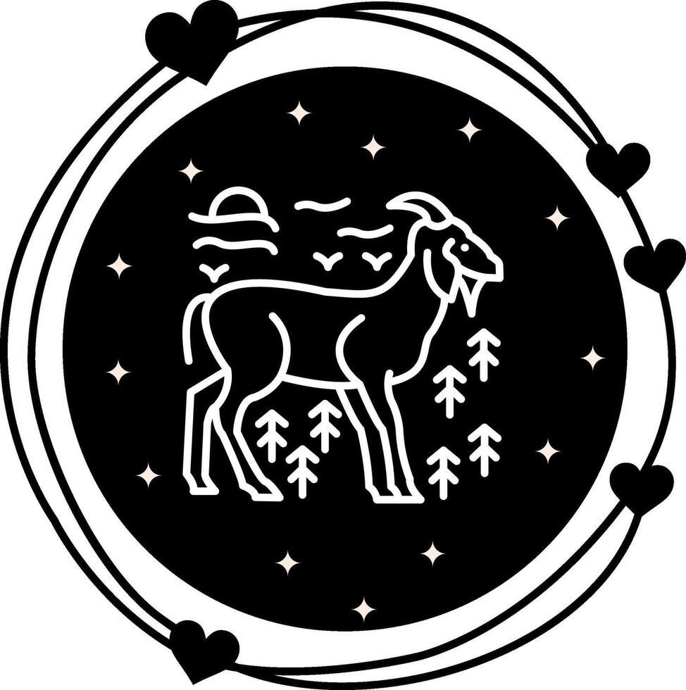 Goat Fluid Abstract Design vector