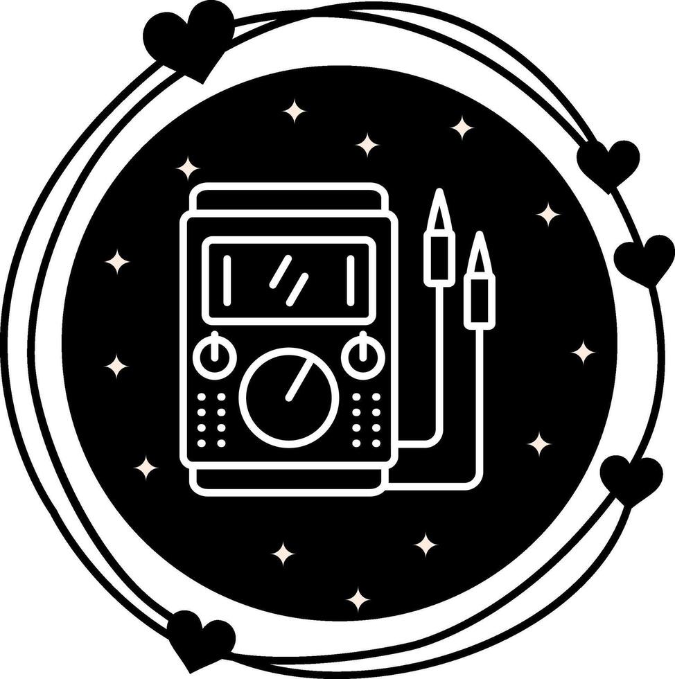 Voltage Tester Clear Minimal Design Form vector