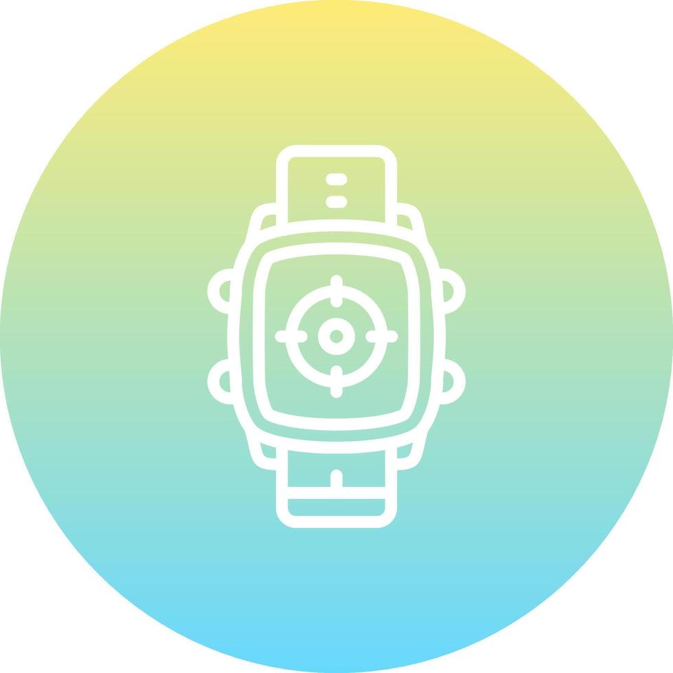Smart Watch Target Distinctive Web Graphic Element vector