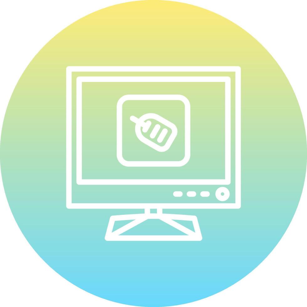 Tv Tag Consistent UI Element vector