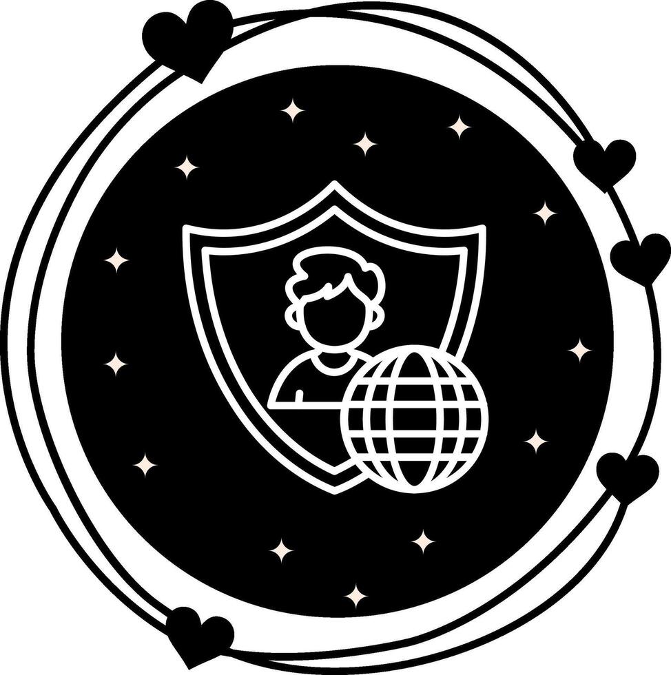 World Protect Balanced User Interface Asset vector