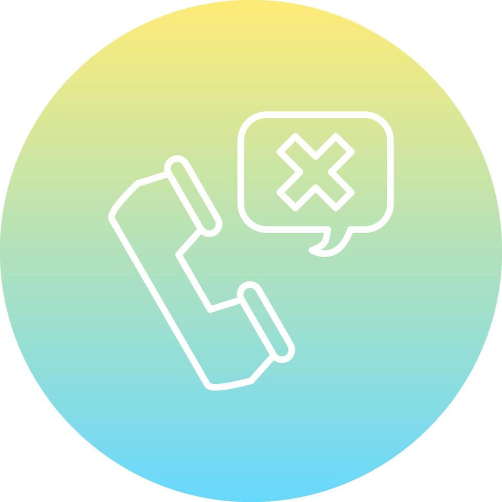 Call Rejected Unique Modern Graphic Form vector