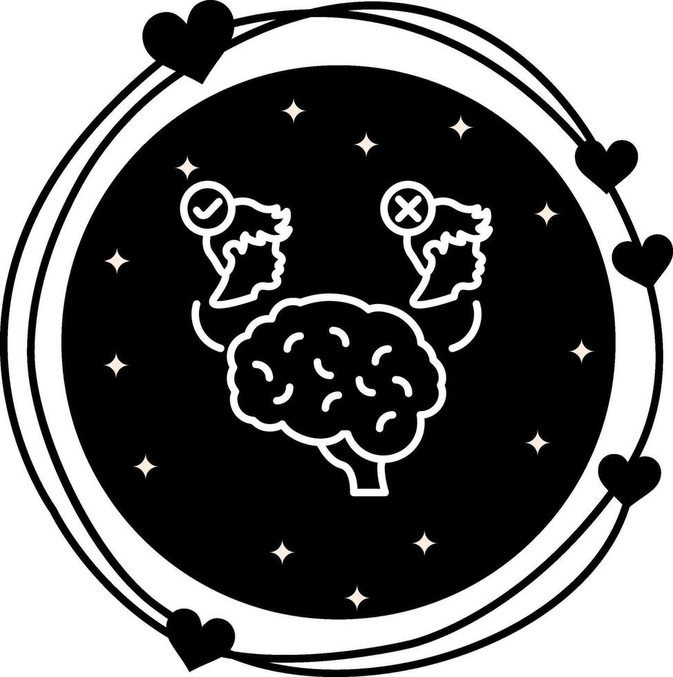 Mind Decision Creative Web Interface Graphic vector